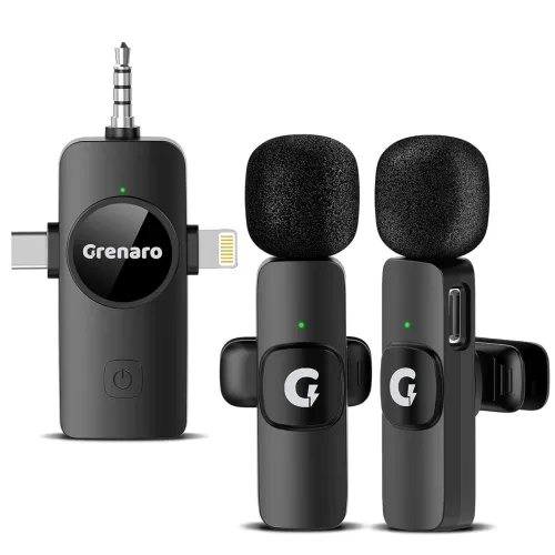 Image of GRENARO 3 in 1 Wireless Microphone 