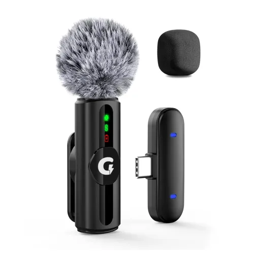 Image of GRENARO Mic for YouTube Wireless for Youtubers with LED Indicator Light