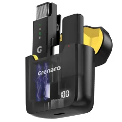 GRENARO S13 Wireless Collar Microphone with 3-Level Noise Reduction for YouTube Recording
