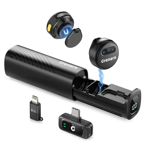 Image of GRENARO Wireless Mic for YouTube 3-Level Noise Reduction Wireless Microphone