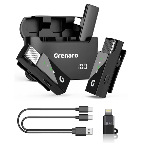 Image of GRENARO Wireless Mic with Charging Case