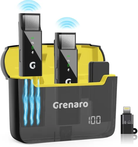 Image of Grenaro Wireless Mic with Digital Display Case