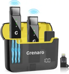 Grenaro Wireless Mic with Digital Display Case