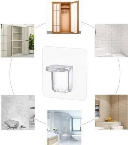 Image of GRISHVA Adhesive Wall Hanger Hooks (PO10)