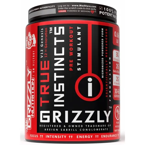 Image of Grizzly Nutrition True Instincts 300g Advanced Pre Workout 