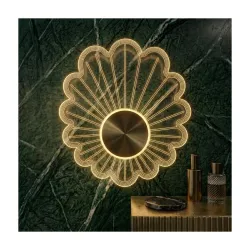 Groeien Modern LED Acrylic Artistic Sunray Floral Petal Wall Light