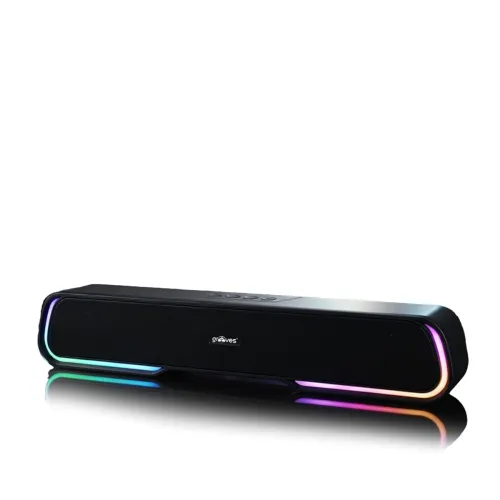 Image of Grooves 2025 Launch Soundbar, 16W Signature Sound, RGB LEDs, Dual Full-Range Drivers, Upto 5H Battery, TWS, Multi Ports,