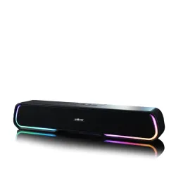 Grooves 2025 Launch Soundbar, 16W Signature Sound, RGB LEDs, Dual Full-Range Drivers, Upto 5H Battery, TWS, Multi Ports,