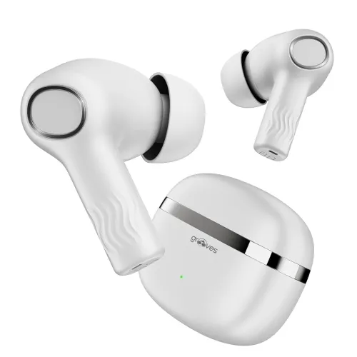Image of Grooves Alpha100, 120HRS Battery, Crystal Bionic Sound w/Dual EQ Modes, 4Mics ENx, Low Latency, IPX4, v.5.4 Bluetooth Ea