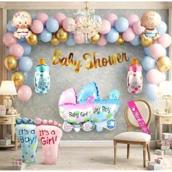 GROOVY DUDZ Baby Shower Decoration 