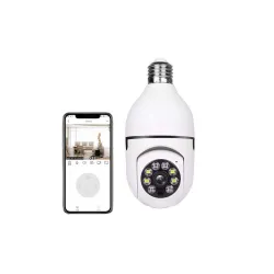 Grousale 3MP HD WiFi Home Security Camera with Live View, Color Night Vision, Motion Detection, 2Way-Intercom, 360 Degre
