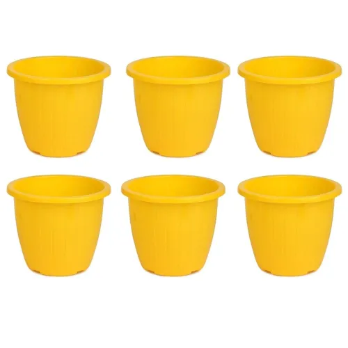Image of GTB Duro Flower Pot (8 inches, Set of 6)