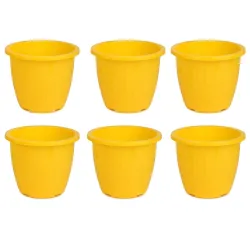 GTB Duro Flower Pot (8 inches, Set of 6)