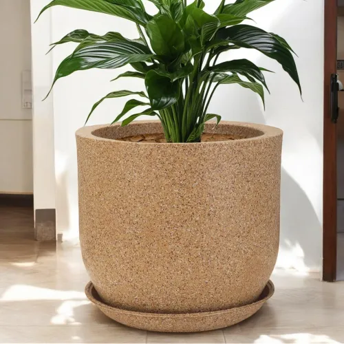 Image of GTB Jaguar Pots for Plants Highly Durable Polymers Lightweight Indoor Outdoor Flower Pot