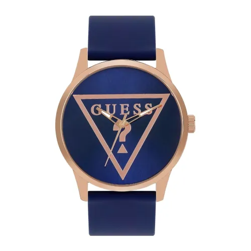 Image of Guess Round 43mm Blue Dial Analog Men Watch