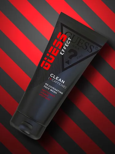 Image of GUESS Men Grooming Effect Clean + Caffeine Rejuvenating Face Wash - 200ml