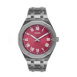 GUESS Asset Analog Watch for Men with Round Dial & Water Resistant Mans Wrist Watches