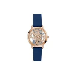 Guess Rose Gold Dial Silicone Watch