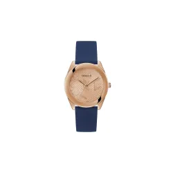 GUESS Leather Analog Rose Gold Dial Womens Watch-Gw0665L2