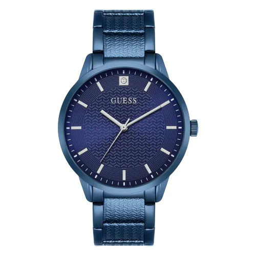 Image of Guess Round 42mm Blue Dial Analog Men Watch