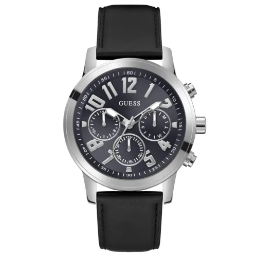 Image of Guess Round 44mm Blue Dial Analog Men Watch -
