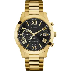 Guess Round 45mm Black Dial Analog Men Watch 