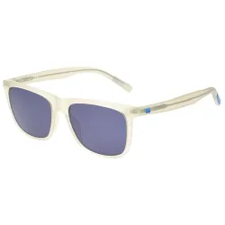 Guess | Transparent Full Frame Square Sunglasses | 100% UV Protected (Uv 400) Blue Lens | Men's | Large | GU00024 26V 56 S