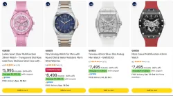 Guess watchs for men and women upto 50% Discount