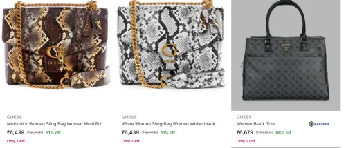Image of Guess Women Bag Minimum 60% Discount