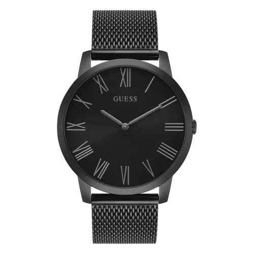 Image of Guess Round 44mm Black Dial Analog Men Watch