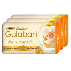 Gulabari White Rose Soap - 450g (150g x 3) 