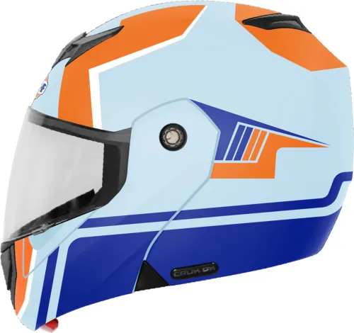 Image of Gulf FlexPro Flip-Up Glossy 2 Wheeler Motorcycle Helmet