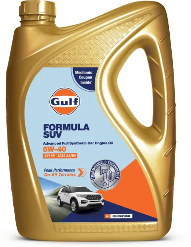 Image of Gulf FORMULA SUV 5W40 4 Wheeler Passenger Engine Oil  (4 L)