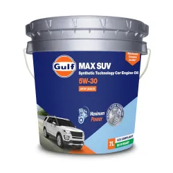 Gulf MAX SUV 5W-30 API SP, ACEA C2 | Modern Petrol, Diesel, E20, CNG SUVs | 4 Wheeler Passenger Car Synthetic Blend Engi