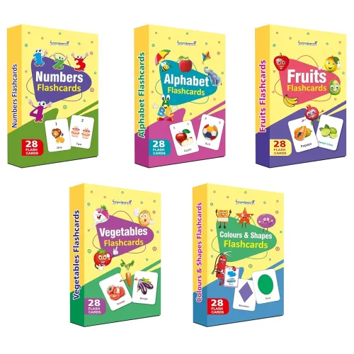 Image of Gurukanth® Premium Flash Cards for Kids Early Learning (Combo Set of 5) 
