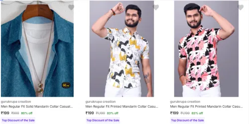 Image of Gurukrupa Creation Men's Shirt Starting @ ₹199