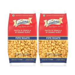 Gustora Pipe Rigate Pasta Combo Pack Of 2
