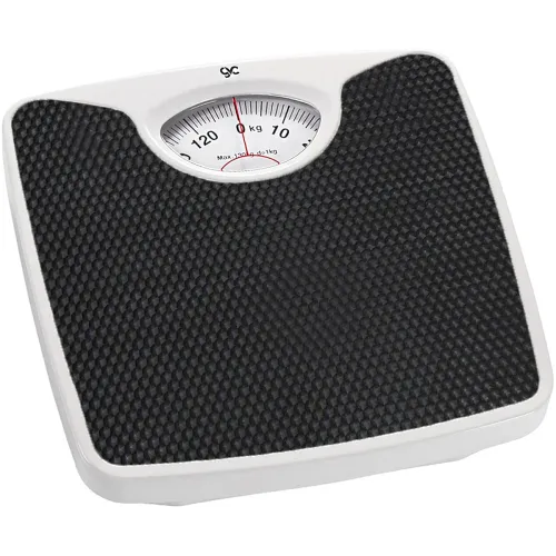 Image of GVC Deluxe Personal Iron Weighing Scale Human Body Weight Machine with 130 kg Capacity - Jet Black