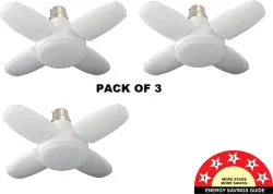 H Decor 28 W Basic Decorative B22 LED Bulb (White, Pack of 3)
