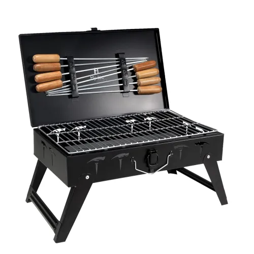 Image of H Hy-tec (Device) Hybb Traveler Foldable Charcoal Barbeque Grill 