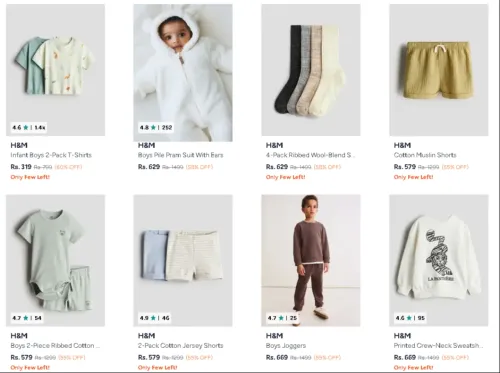 Image of H&M Kids Clothing up to 60% Discount
