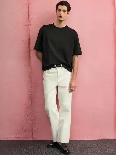 Image of H&M Loose Fit Boxy-Style T-Shirt