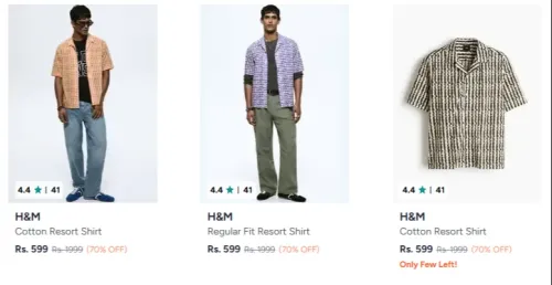 Image of H&m Men Clothes Minimum 70% Discount