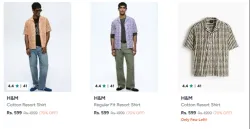 H&m Men Clothes Minimum 70% Discount