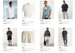 H&M Men Fashion Clothes Flat 60% Discount