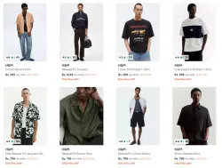 H&M Mens Clothing up to 70% Discount