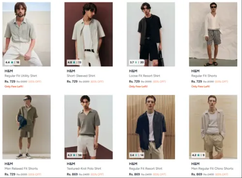 Image of H&M Men's Clothing up to 65% Discount