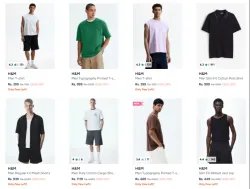H&M Men's Cloths Starting at ₹399