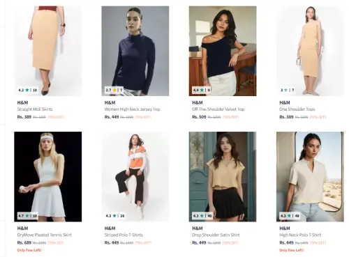 Image of H&M Women Fashion Clothes Flat 60% Discount