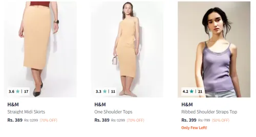 Image of H&M Women Fashion Clothes Minimum 50% Discount